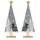 COM-FOUR Tannenbaum 2X grau