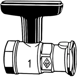 HEIMEIER Globo P Pumpenkugelhahn Rotguss DN 25