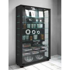 VCM my home Lumo Mini Vitrine schwarz 8 Fachböden