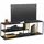 CARRYHOME Tv-Element, Schwarz, Metall, 1 Fächer, 140x45x35 cm, Wohnzimmer, TV Möbel, TV-Elemente