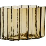Hübsch Hübsch, Vase, 20 cm bernsteinfarben