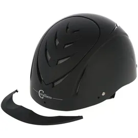Kerbl Covalliero Reithelm Nerron VG1, Trainingshelm Tunierhelm, Schwarz 55-59