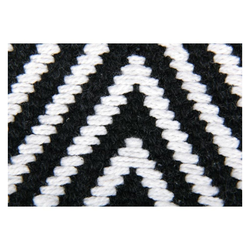 Teppich, Pro Home, eckig, Teppich aus 100% Baumwolle, Baumwollteppich Black & White schwarz 120 cm x 180 cm