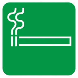Aufkleber - Rauchen gestattet