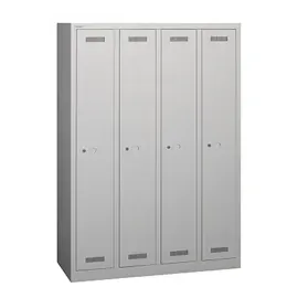 BISLEY MonoBloc ML11Q1 lichtgrau ML11Q1645, 4 Schließfächer 118,3 x 50,0 x 170,0 cm