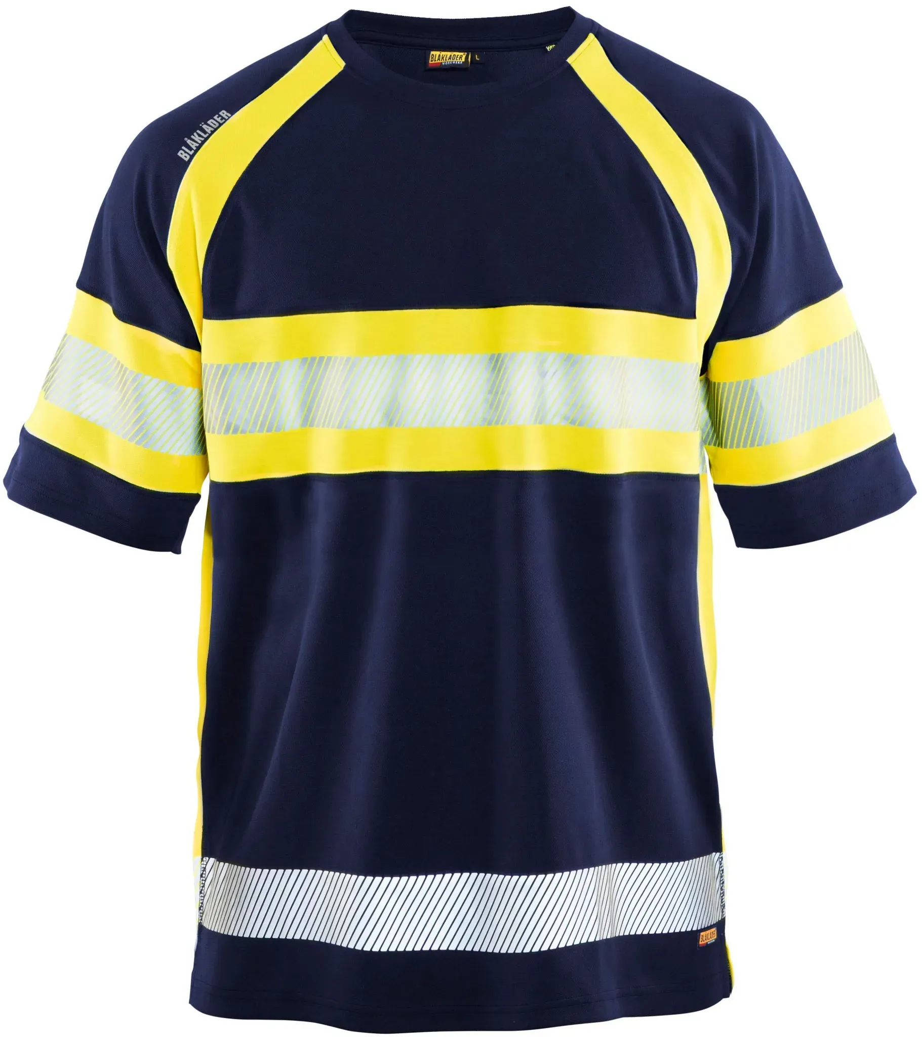 Blakläder High Vis T-Shirt 3337 1051 in div. Farben - marineblau/gelb - 3XL