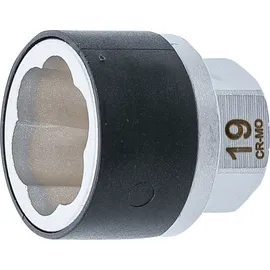 BGS Spiral-Profil-Steckschlüssel-Einsatz / Schraubenausdreher Antrieb Außensechskant 19 mm (7510-19)