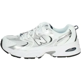 530 White/Natural Indigo/Silver Metallic 38