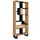 SKRAUT HOME Bücherregal 67 x 31 x 174 cm Eiche Schwarz