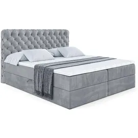 altdecor Boxbett, Grau Samt
