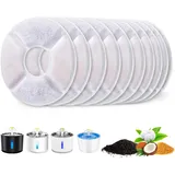 Katzenbrunnen Filter für Trinkbrunnen für Katze,10 Stück Runde Ersatzfilter für Hunde-/Katzentränken mit Aktivkohle