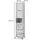 Vicco Eliza Badschrank 40 x 190 cm Weiß Metall/MDF/Spanplatte/Massivholz