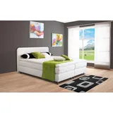 Westfalia Schlafkomfort Boxspringbett 190 x 212 cm Weiß