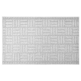 Lashuma Küchenläufer Narciso, rechteckig, Höhe: 10 mm, Küchenteppich 50x80 cm, Küchenmatte gemustert grau