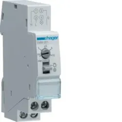 Hager EMN001 Treppenlichtzeitschalter.Treppenlichtzeitschalter mit geringem Schaltgeräusch. Zum Zeitlichen begrenzten Einschalten der Beleuchtung.