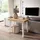 SKRAUT HOME Ausziehbarer Konsolentisch 160x90x73cm Eiche/Weiß