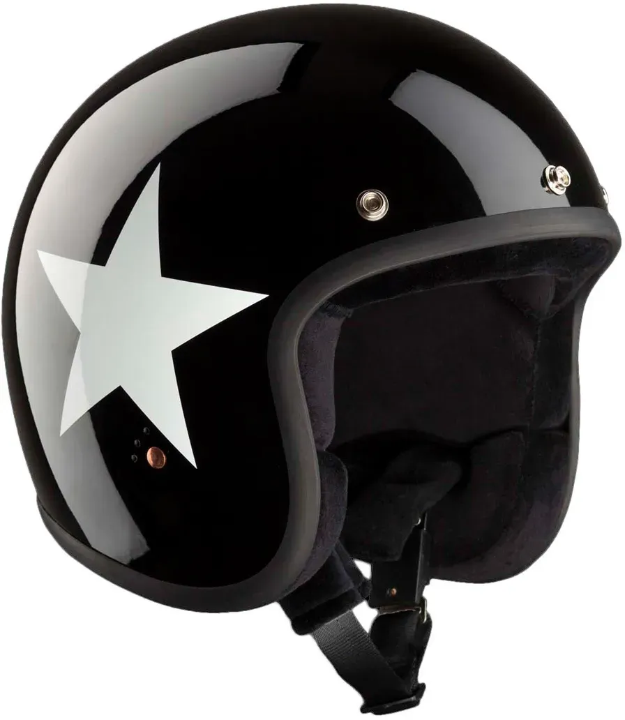 Bandit ECE Jet Star Jethelm, schwarz-weiss, Größe M für Männer