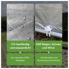 Novaterra Fahrradgarage Veloaufbewahrung anthrazit 120 x 176 x 163 cm