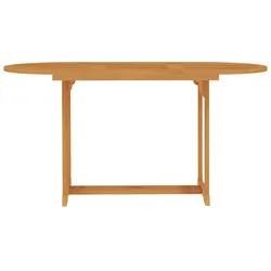 vidaXL Gartentisch 150x90x75 cm Teak Massivholz