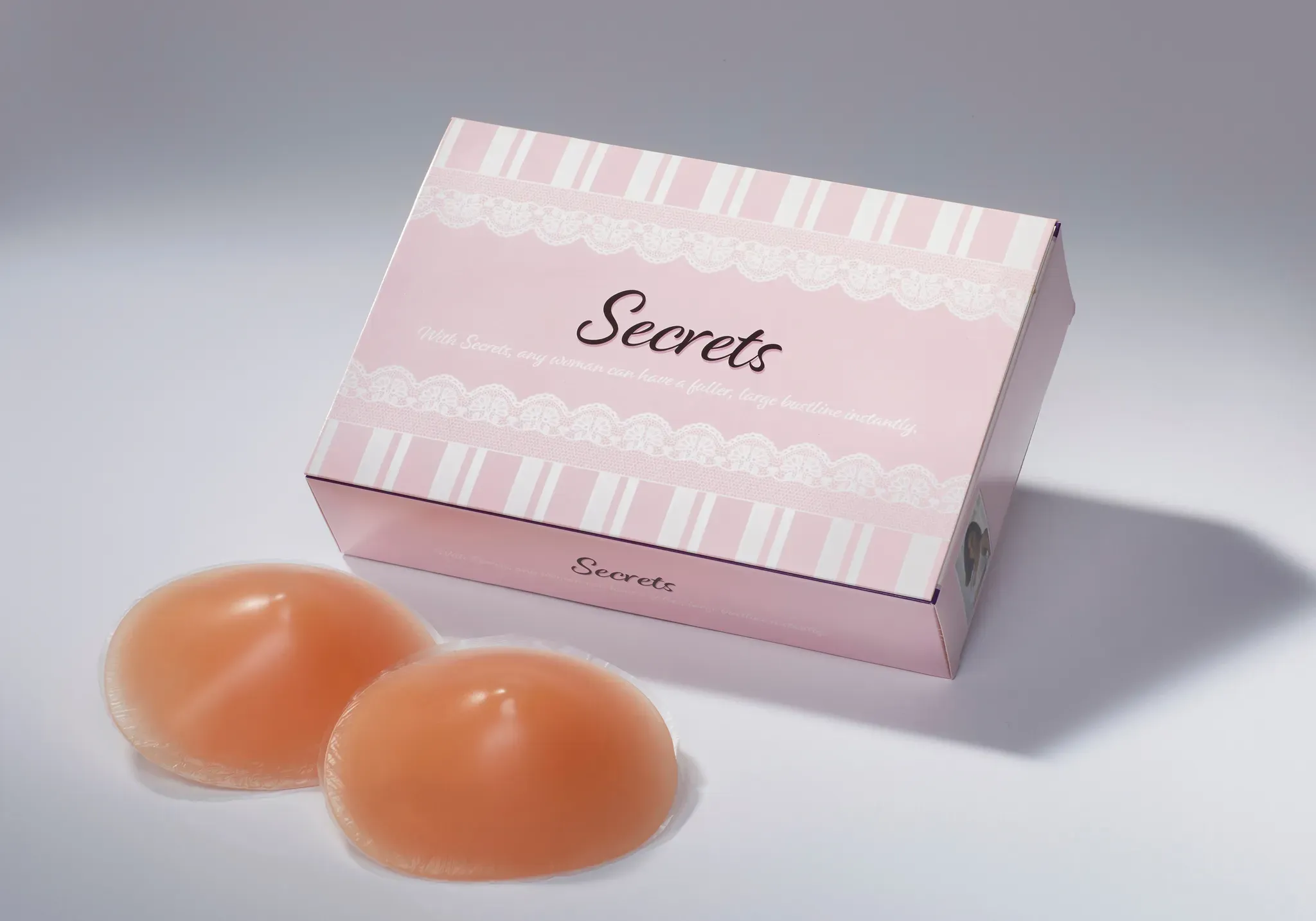 BH-Einlagen SECRETS, Damen, braun (caramel), Silikon, BH-Einlagen BH-Einlagen, für ein pralleres Dekolletè, Topseller