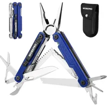 luxuskollektion Multifunktionszange 18-in-1 Edelstahl Camping Reparatur Blau