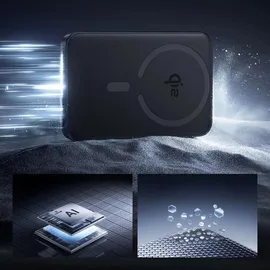 Baseus EnerFill FM12 Magnetic Power Bank 22.5W 10000mAh Black 10000 mAh, 22.50 W, Schwarz