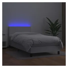 vidaXL Boxspringbett 90 x 190 cm Weiß