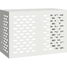 vidaXL Klimaanlagenabdeckung Weiß 100 x 50 x 70 cm Stahl