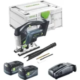 Carvex psbc 420 EB-Basic Akku Pendelstichsäge 18 v 120 mm Brushless + 2x Akku 5,0 Ah + Schnellladegerät + Systainer - Festool