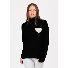 KEY LARGO Stehkragenpullover Schwarz L