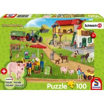 Schmidt Spiele Farm World, Bauernhof und Hofladen (Kinderpuzzle)