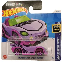 Mattel® Spielzeug-Auto Monster High x Hot Wheels Ghoul Mobile lila|rosa