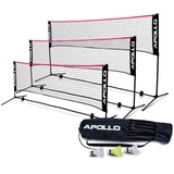 Apollo Badminton und Volleyball Netz, 300cm 400cm 500cm