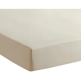 Traumschlaf Spannbettlaken Jersey 90 x 220 - 100 x 220 cm beige