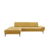 Lounge Collection Eckcouch Flachgewebe 314 cm Gelb