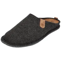 ROHDE Lucca-H kuschelige Herren Filz Hausschuhe in anthrazit, Filzfutter, herausnehmbares Weichtritt Fußbett - Grau 42