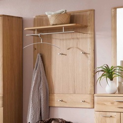 Garderobenpaneel in Eiche Bianco 90 cm breit