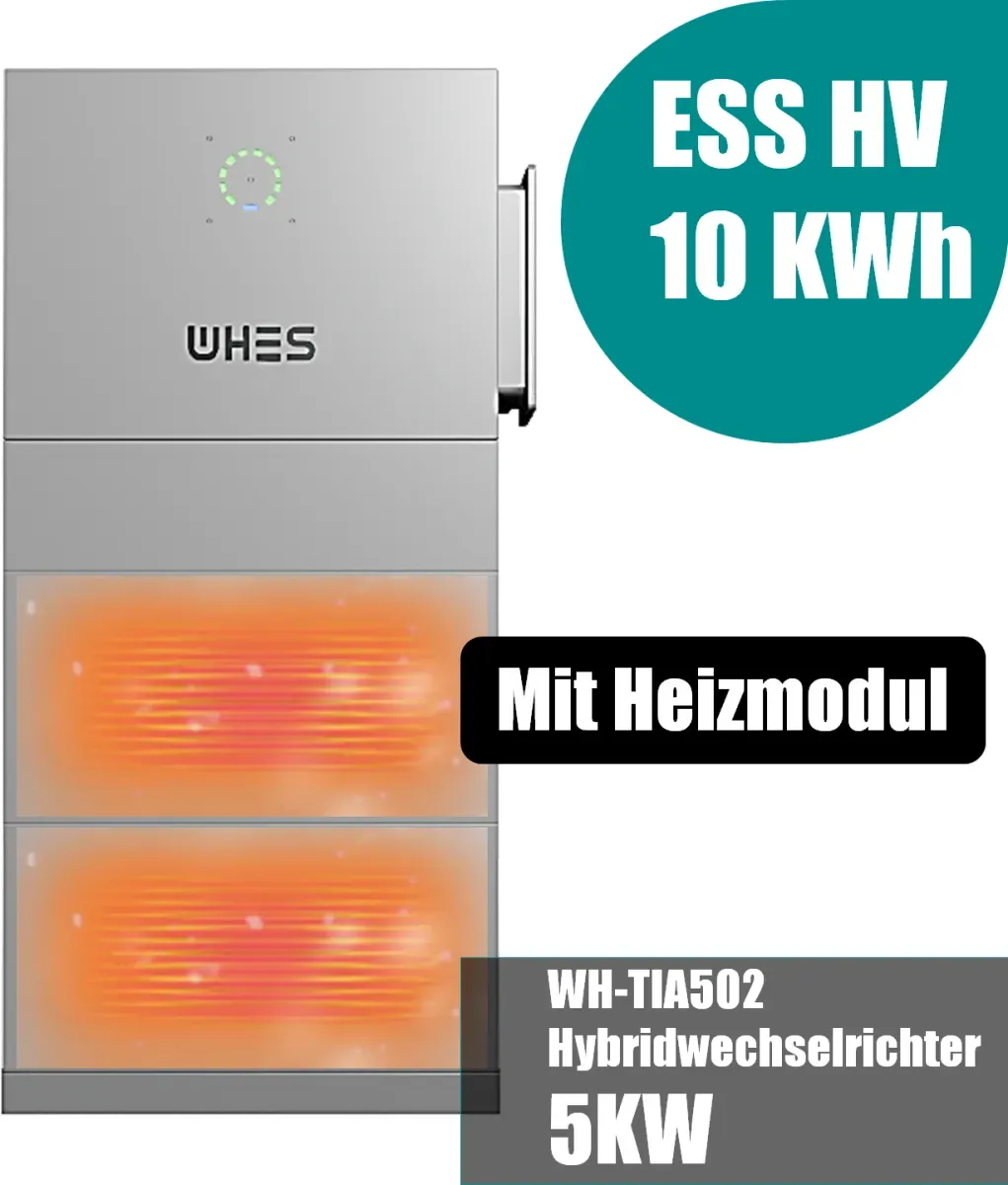 WHES PowerPod Agave-TH dreiphasiges Hochspannungs-Hybrid-All-in-One-BESS 5KW/10KWh mit Heizmodul