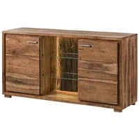 Massivmoebel24 Sideboard Akazie 145x40x78 natur lackiert BARK #100