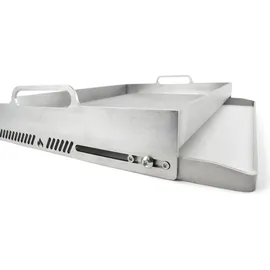 Grillrost.com Das Original Griddle 550 cm x 386 cm rostfrei Silber