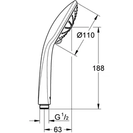 Grohe Euphoria Handbrause 3 Strahlarten 26513000