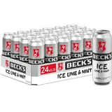 BECK'S Ice Lime & Mint Dosenbier EINWEG (24 x 0.5 l), Biermischgetränk
