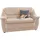 DOMO collection Lale formschönes und komfortables Sofa, zeitlos und elegant", beige (natur), 2-Sitzer optimal für kleinere Räume