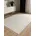 basic Kurzflor Teppich aus recyceltem Material Cream 160x230 cm Moderner Kurzflor-Teppich für