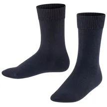Falke Unisex Kinder Socken Comfort Wool K So Wolle einfarbig 1 Paar, Blau Dark Marine 6170, 19-22 - 19-22
