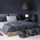 Relaxdays Tischlampe, Stoffschirm, verchromtes Gestell, Metall, HxBxT: 51 x 28 x 28 cm, Nachttischlampe, silber/weiß