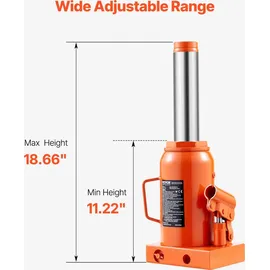 Vevor Wagenheber Stahl 285-475 mm orange