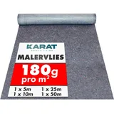 Malervlies für Profi- und Heimwerkarbeiten 180g/m2 1 x 5 m Rolle - Grau