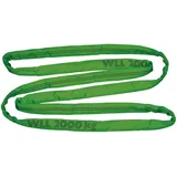 Kerbl Rundschlinge doppelt ummantelt, 5m, Tragkraft 2t/4t, grün,