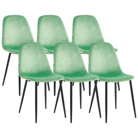 VCM Esszimmerstuhl Fiolo grün mint 6er Set